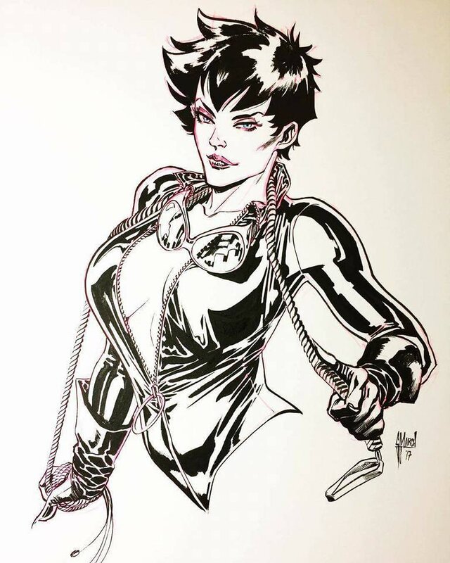 Catwoman by Guillem March - Original Illustration