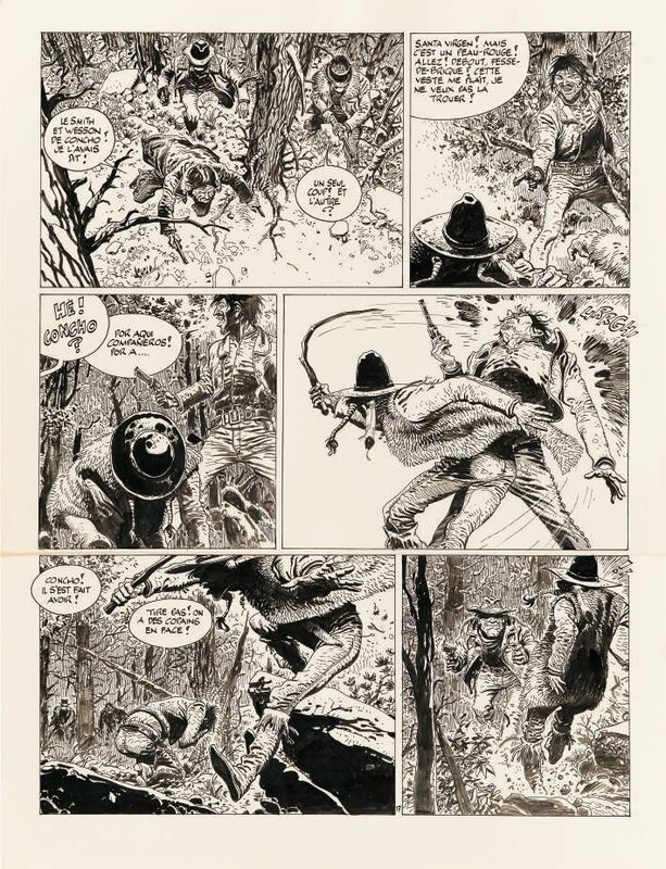 Hermann, Greg, Comanche - Les shériffs - Planche originale