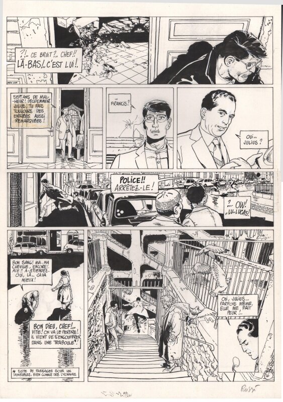 Christian Rossi, Serge Le Tendre, Les errances de Julius Antoine - tome 2 (page 22) - Planche originale