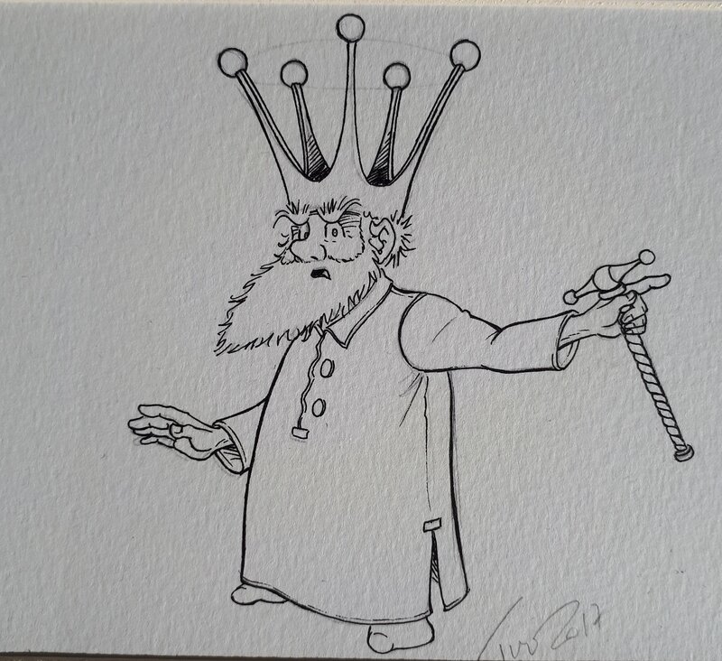 Turf, La nef des fous - Le petit Roi - Original Illustration