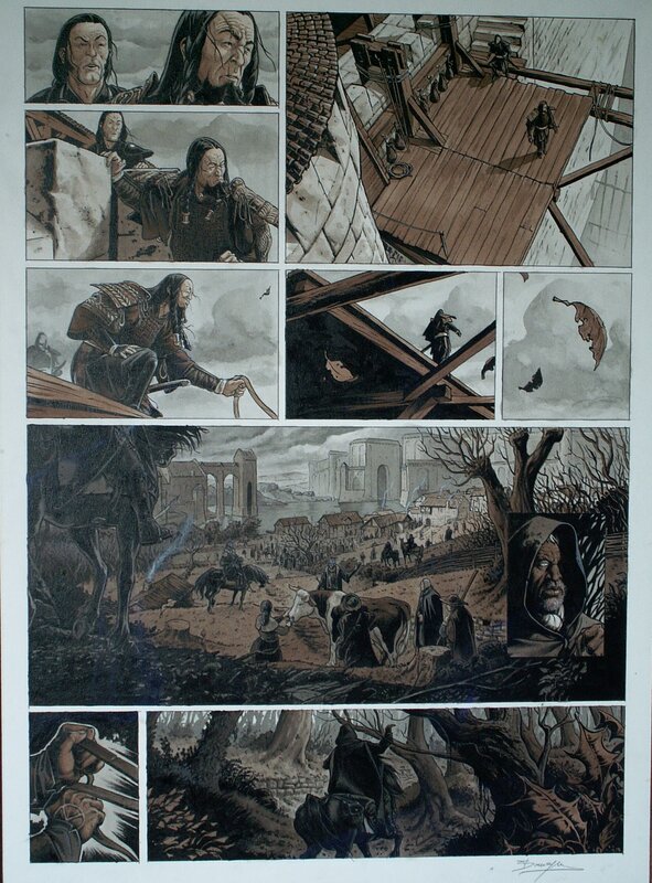 Servitude tome 3 par Eric Bourgier - Planche originale