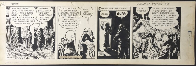 Milton Caniff, TERRY ET LES PIRATES - Un strip de 1940 - Comic Strip