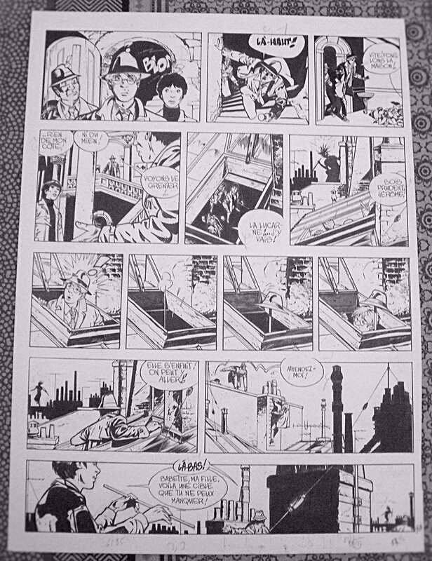 Alain Dodier, Makyo, L'ombre qui tue - Babette s'en va t'en guerre !  planche 43 du tome 1 - Planche originale