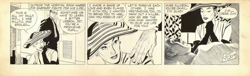 Rip Kirby par Alex Raymond - Planche originale