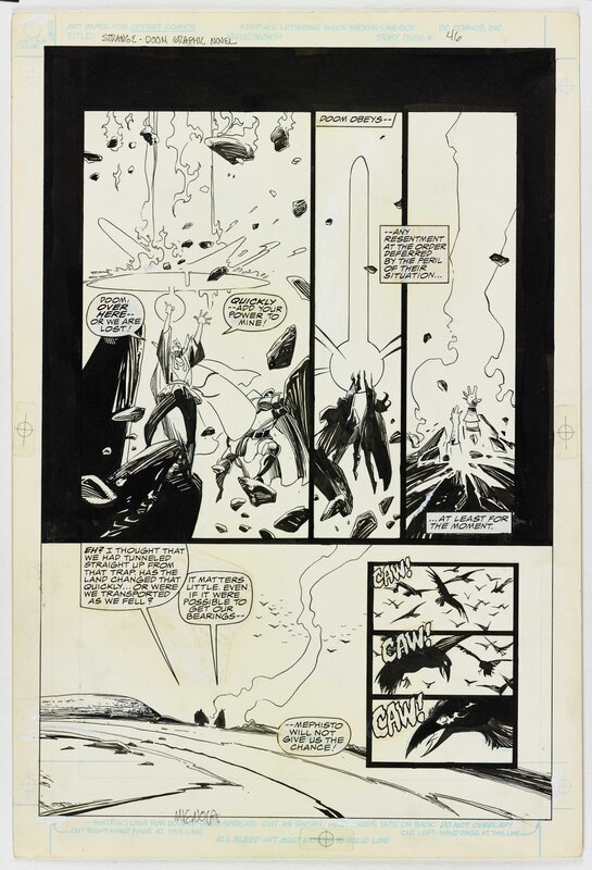 Mike Mignola, Mark Badger, Dr. Strange & Dr. Doom: Triumph & Torment - Planche originale