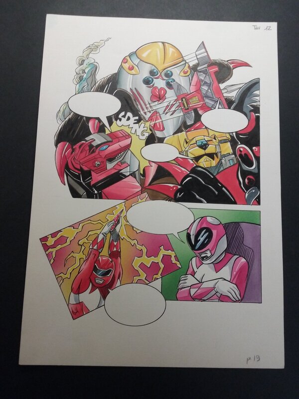 Power Rangers par Matt Herms - Planche originale