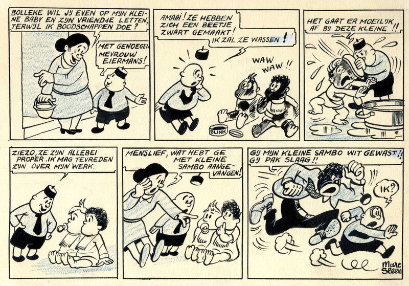 Marc Sleen, Piet Fluwijn en Bolleke - Miche et Célestin Radis - Comic Strip