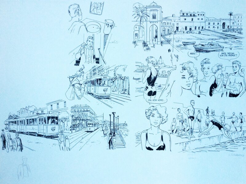 L'étranger par Jacques Ferrandez - Planche originale