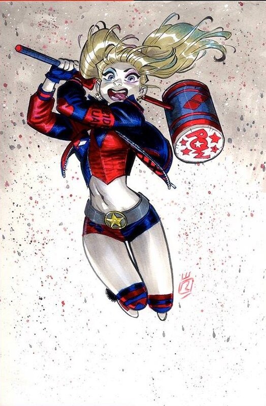 Mathieu Reynes Harley Quinn - Illustration originale