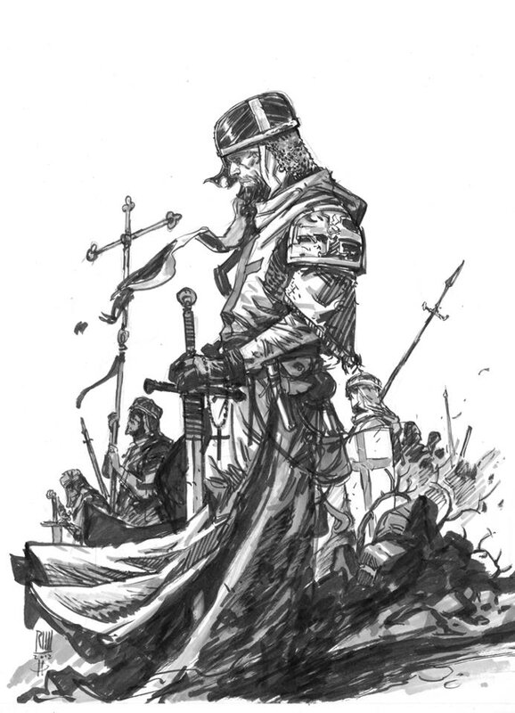 Croisés by Roberto Ricci - Original Illustration