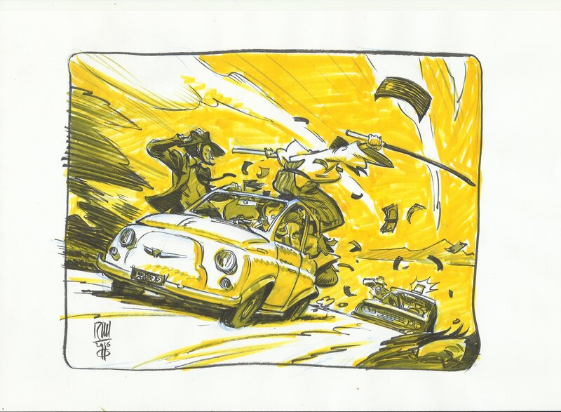 Roberto Ricci, Inktober  #18 Escape - Original Illustration