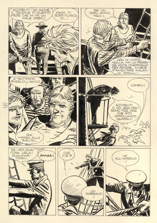 Giancarlo Alessandrini, Giancarlo Berardi, KEN PARKER nº 9  - page 35 - Original Illustration