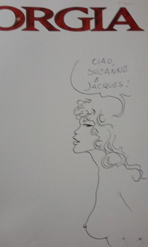 Borgia Lucresse by Milo Manara - Sketch