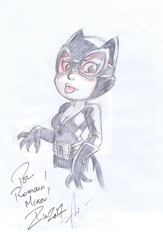 Philippe Cardona, Florence Torta, Catwoman par Cardona - Sketch