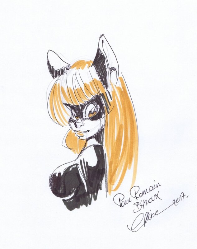 Catwoman par Crisse - Dédicace