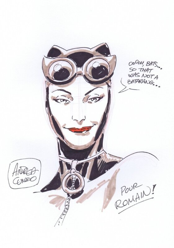Catwoman par Cuneo - Dédicace