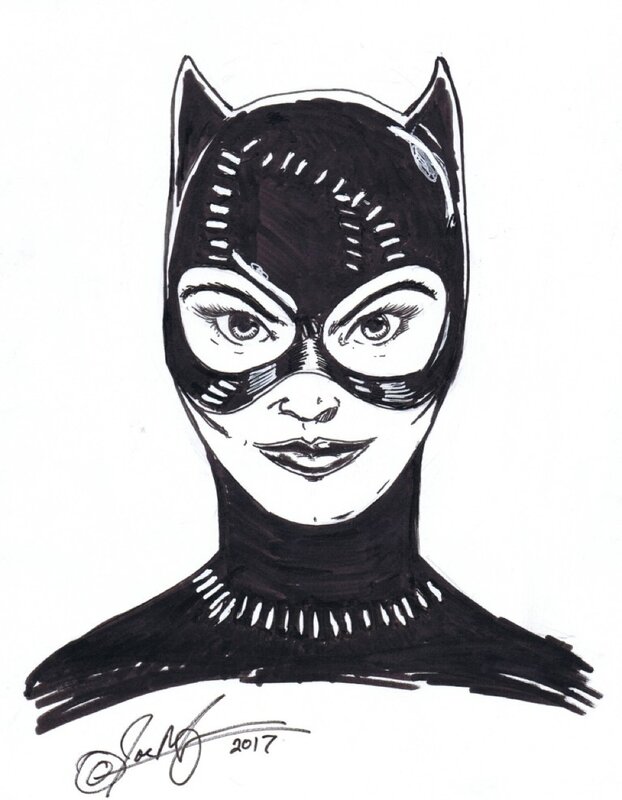 Catwoman par Martino - Dédicace