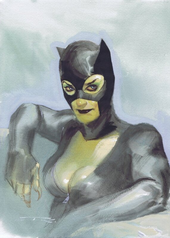 Catwoman par Ribic - Illustration originale
