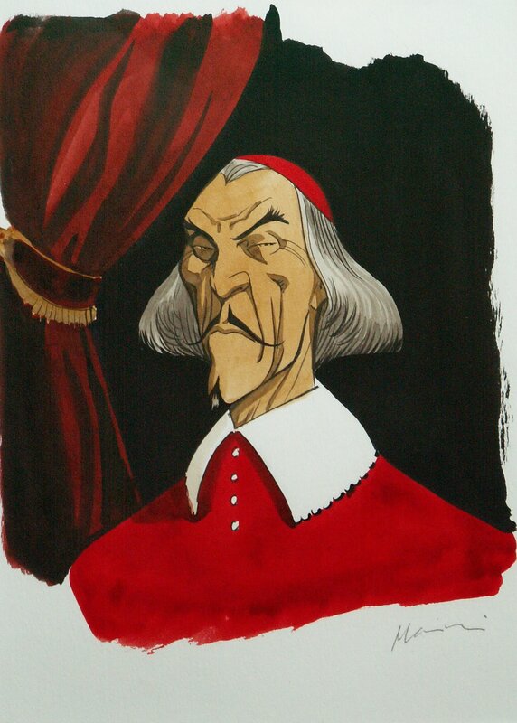 Cardinal Trébaldi par Enrico Marini - Illustration originale