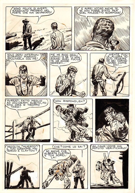 Junglemen page par Hugo Pratt, Alberto Ongaro - Planche originale