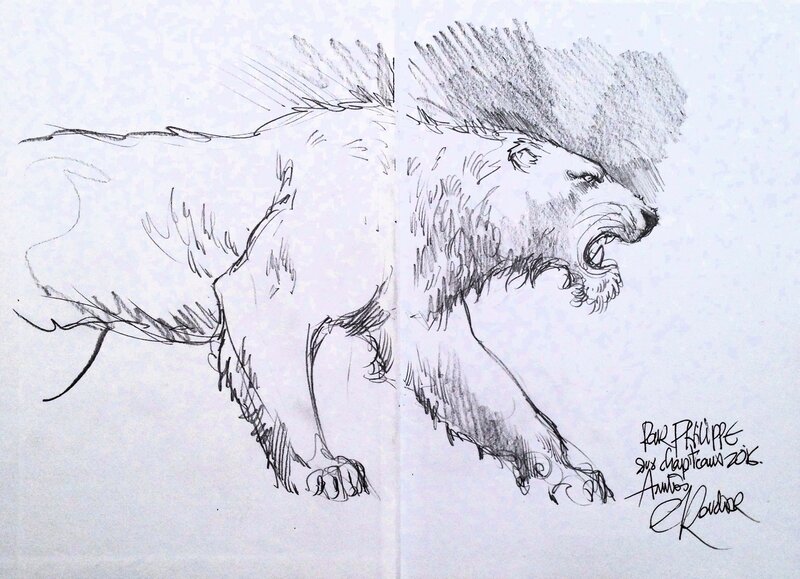 Le lion by Emmanuel Roudier - Sketch