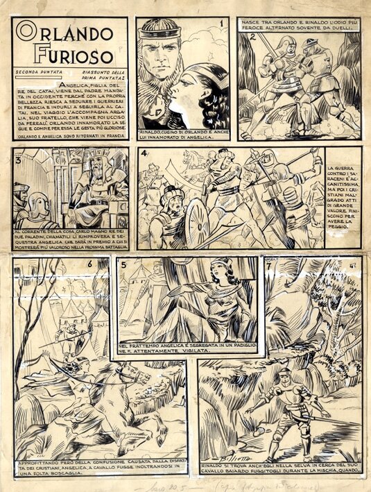 Bissietta - Orlando Furioso (1939) - Comic Strip