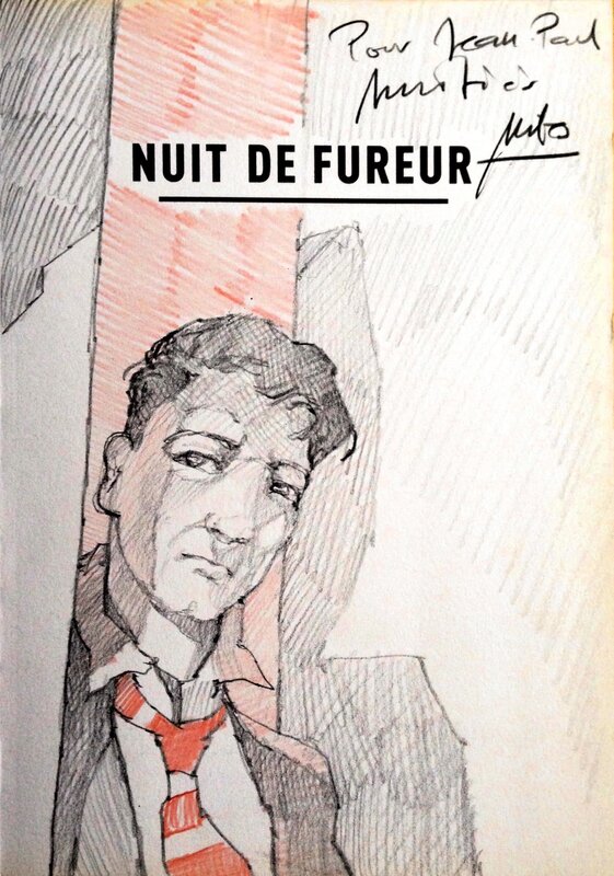 Dédicace Miles Hyman - Nuit de fureur - Sketch