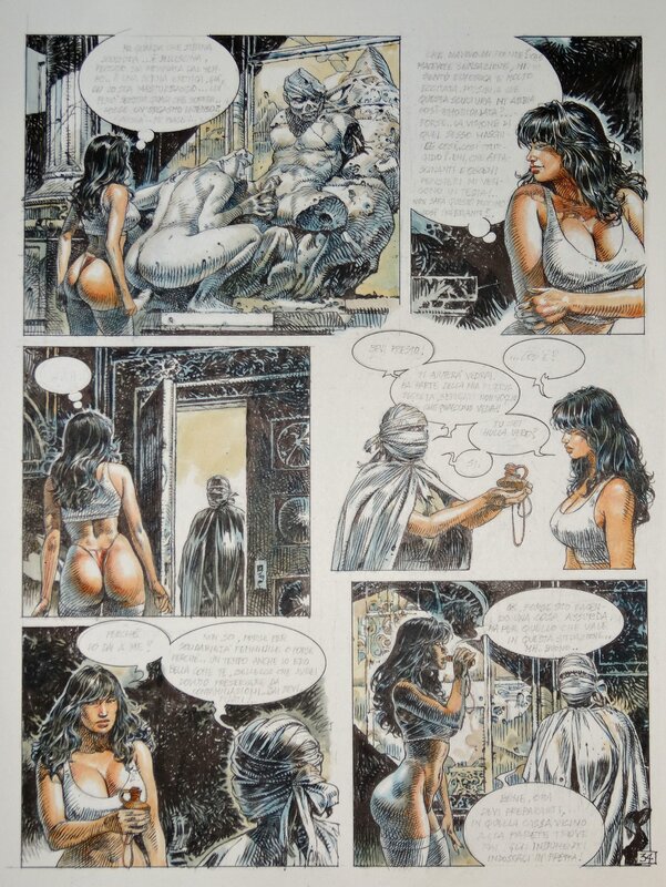 Paolo Eleuteri Serpieri, Druuna : Mise en couleur d'une planche - Comic Strip