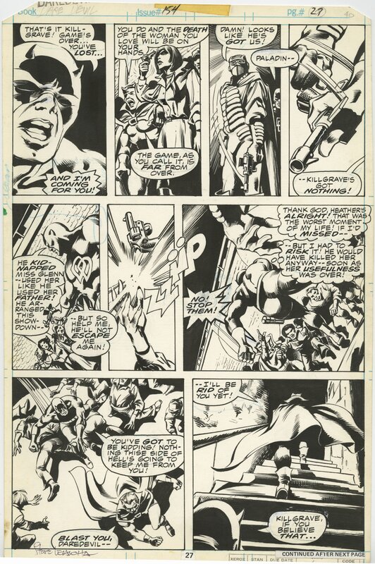 Gene Colan, Steve Leialoha, Gene Colan - Daredevil #154 p27 - Planche originale