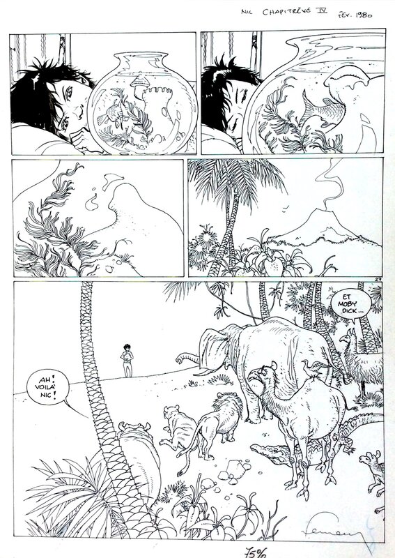 Hermann, Hé, Nic tu rêves? Tome 1 - Planche originale