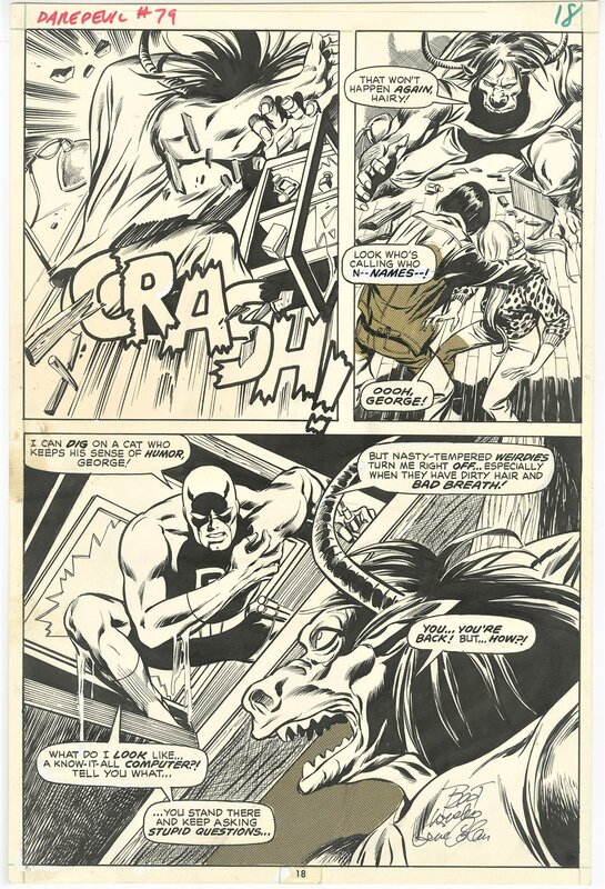 Daredevil  #79 par Gene Colan, Tom Palmer - Planche originale