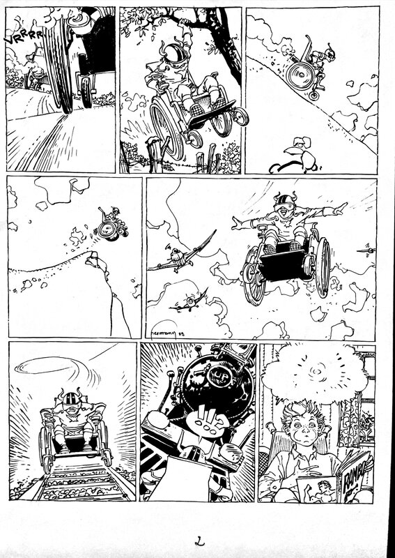 For sale - Hermann, La BD du defi - Téléthon 1989 - Ouvrage collectif - Comic Strip