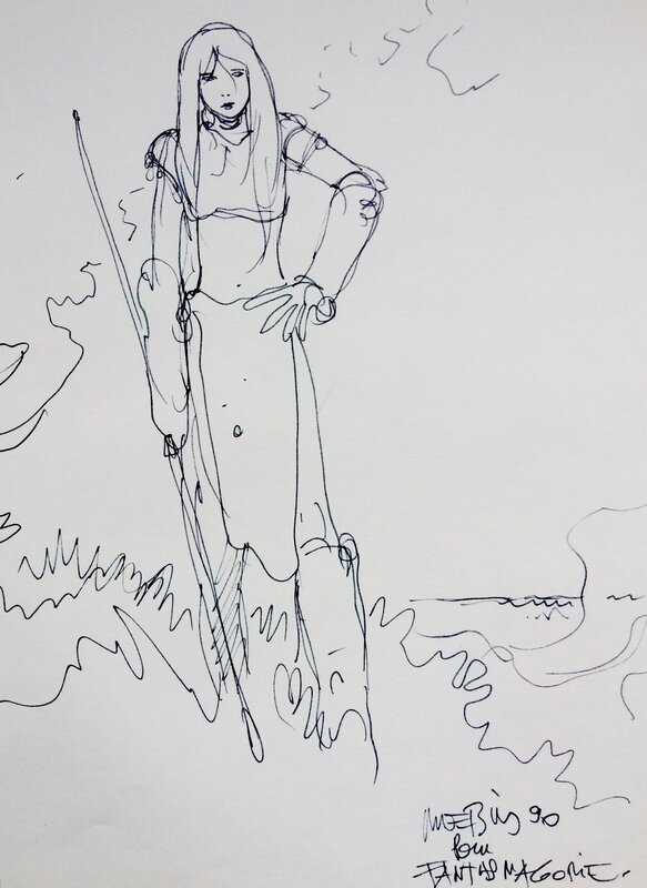 Femme by Moebius - Sketch