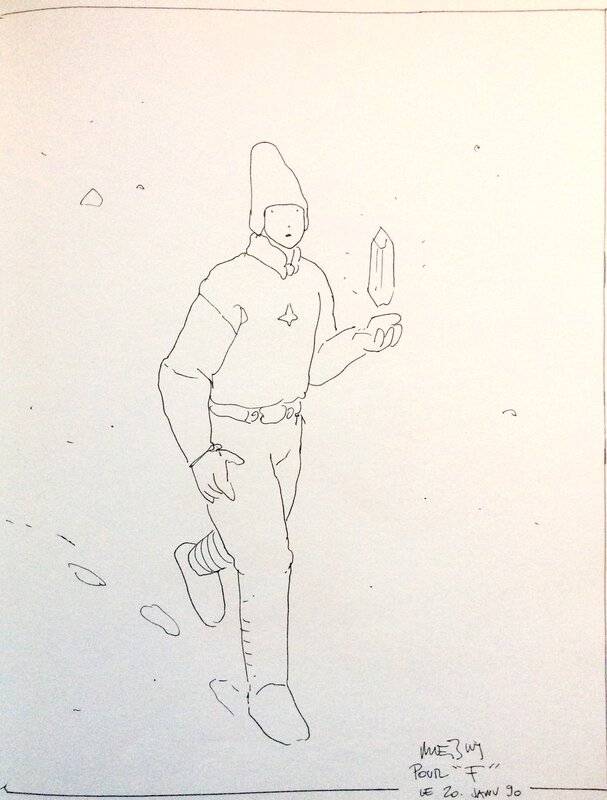 Homme par Moebius - Dédicace