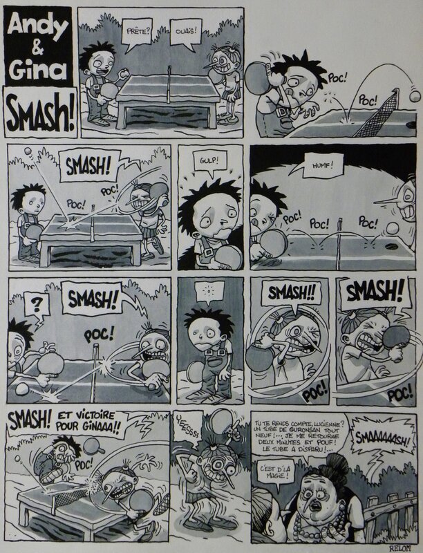 For sale - Relom, Andy & Gina – Smash ! – Gag Complet - Comic Strip