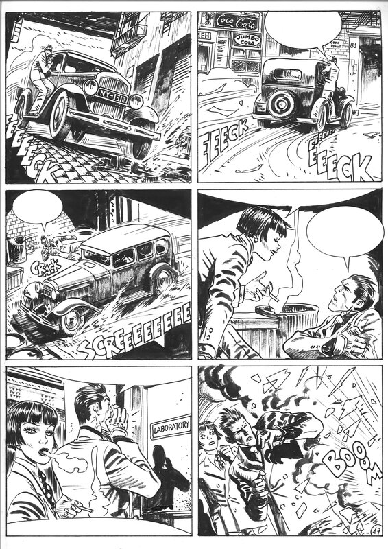 Torpedo par Jordi Bernet, Enrique Abuli - Planche originale