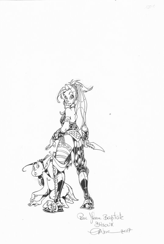 Atalante et Pyros par Crisse - Illustration originale