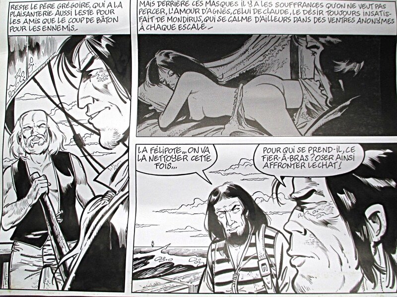 Jacques Géron, Planche des Conquistadores de la liberté (tome 2) - Planche originale