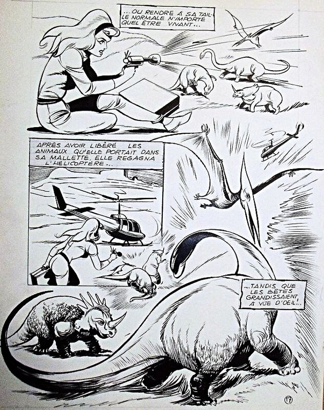 Guido Zamperoni, Préhistoria planche 17 - Magazine Sunny Sun n°9, Mon Journal, octobre 1977 - Planche originale