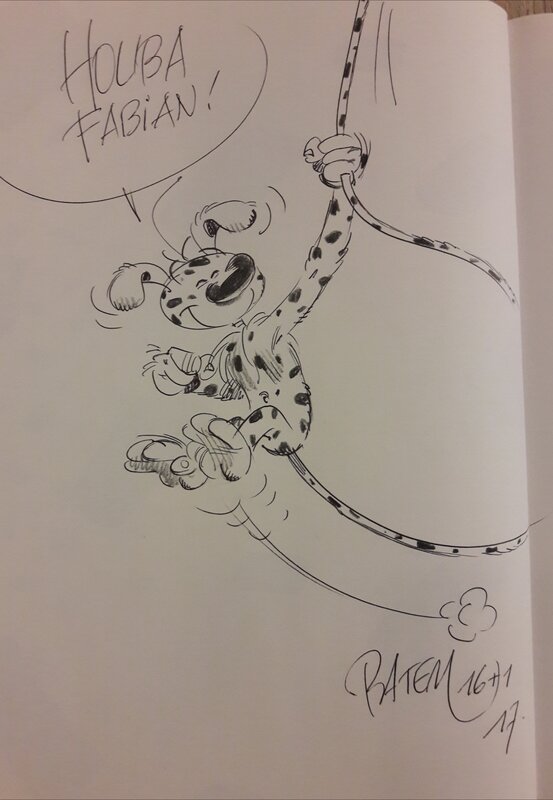 Marsupilami by Batem - Sketch