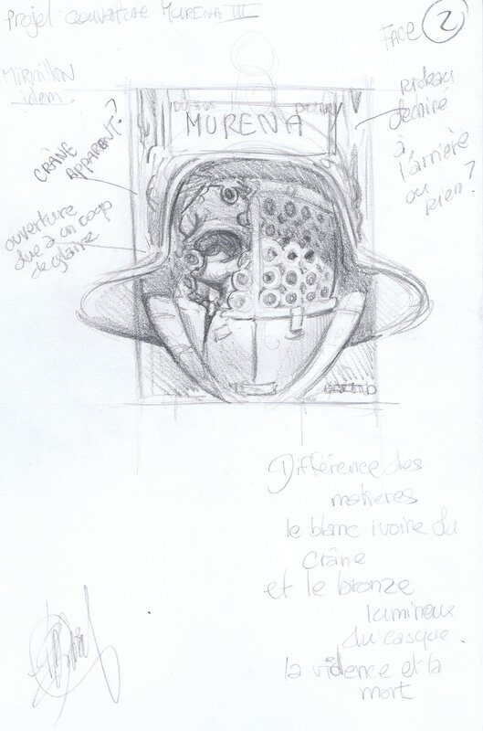 Philippe Delaby, Murena - projet de couverture - Planche originale