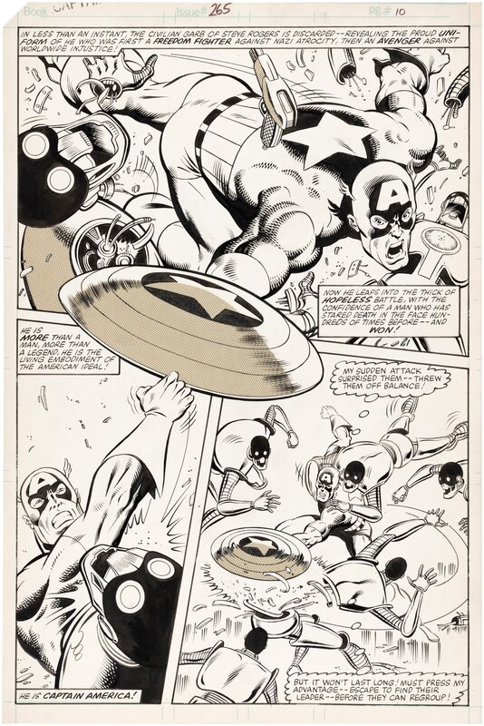 Mike Zeck, Captain America 265 Page 10 - Comic Strip