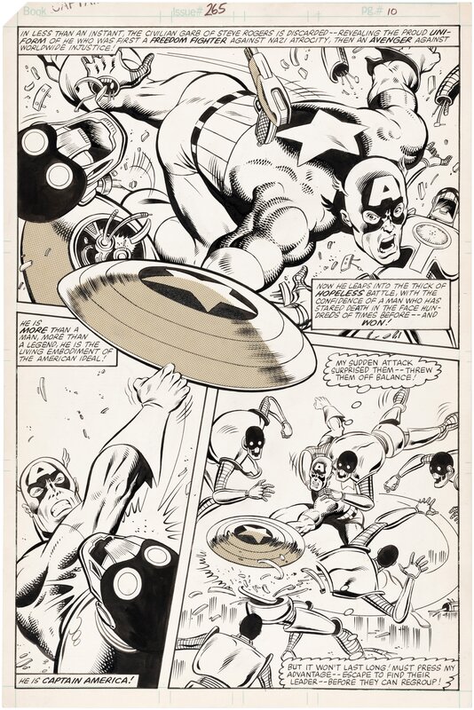 Mike Zeck, Captain America 265 Page 10 - Planche originale