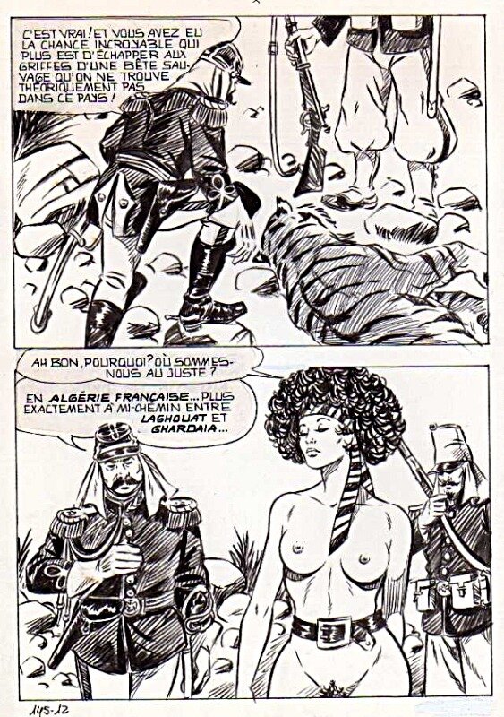 Alberto Del Mestre, Vent sauvage - La Schiava n° 22 planche 12 (série jaune n°128) - Comic Strip