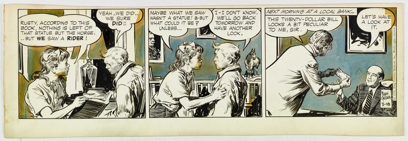 Frank Godwin, Rod Reed, Rusty Riley daily from 18. March 1958 - Planche originale