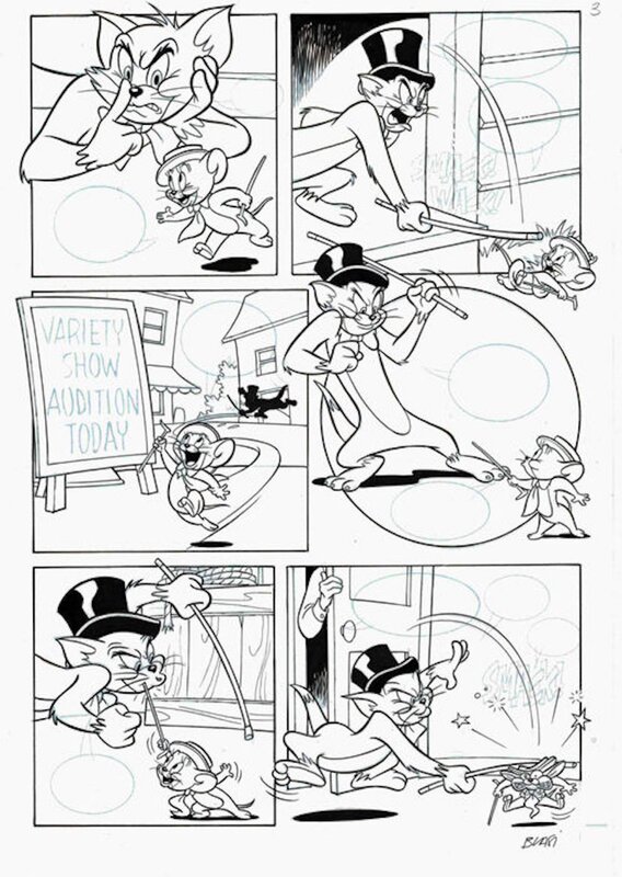 For sale - Original production page #3 of Tom & Jerry in by José Maria Cardona - Comic Strip