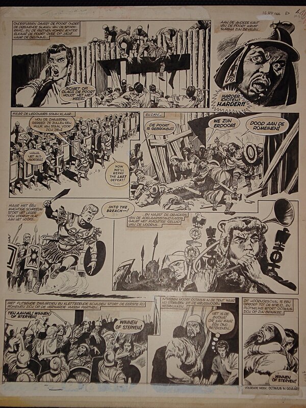 Olac the Gladiator par Don Lawrence - Planche originale