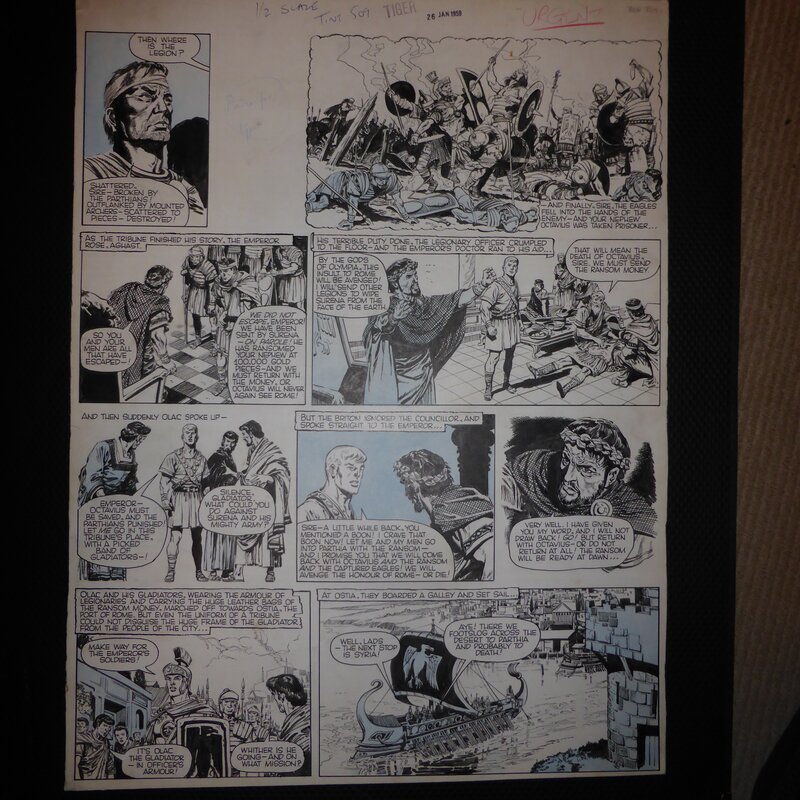 Olac the Gladiator par Don Lawrence - Planche originale