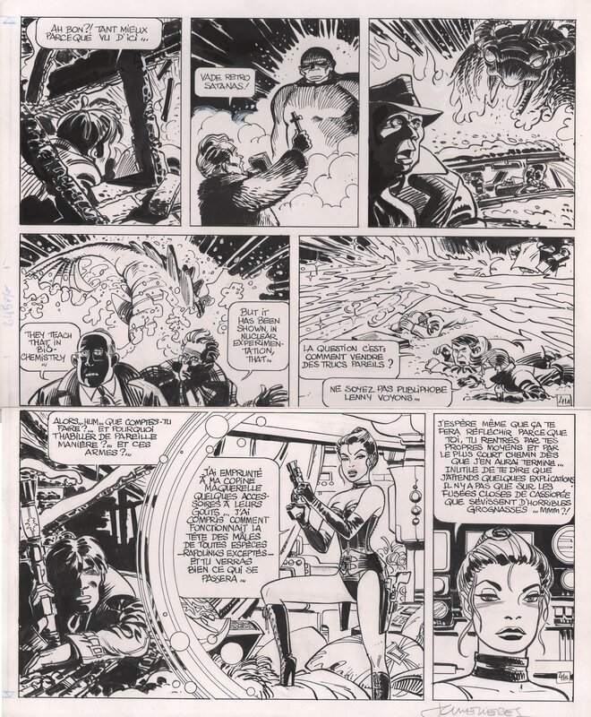 Valerian par Jean-Claude Mézières - Planche originale