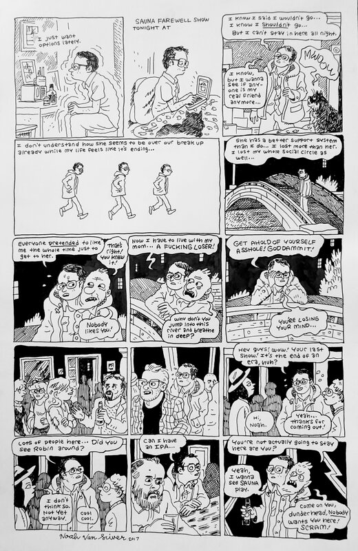 Marigold 2/3 par Noah Van Sciver - Planche originale